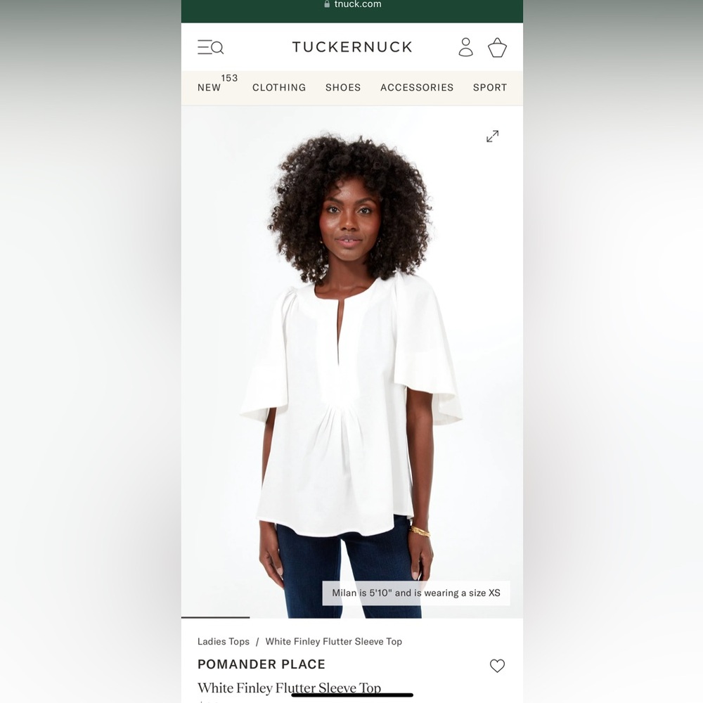 Tuckernuck pomander place white blouse NWT XXS